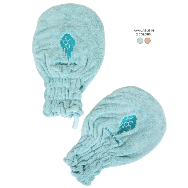Bounce Curl Hair Drying Mittens Trockenhandschuhe Teal